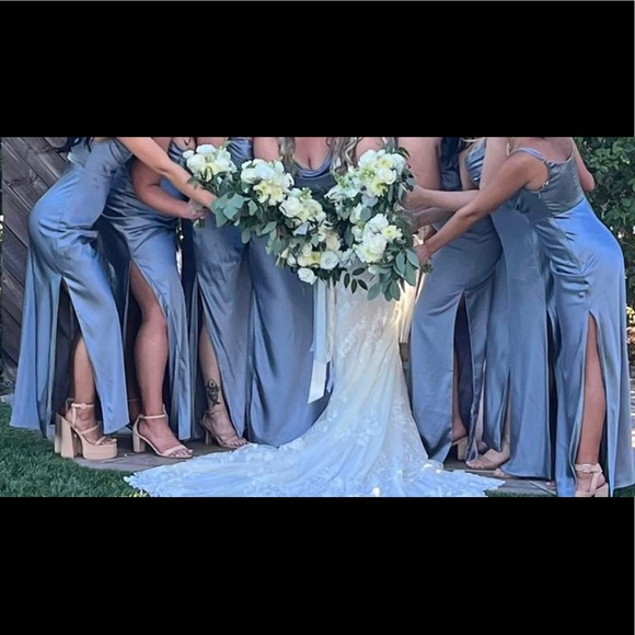 revelry blue bridesmaid dresses Revelry | Dresses | Revelry French Blue Bridesmaid Dress
